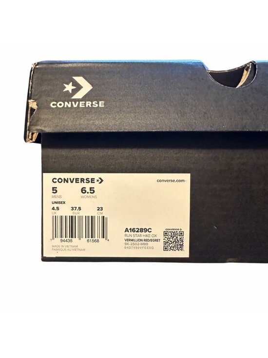 ❤️Converse Run Star Hike Platform Color Pop Leather 5 Men\'s Shoes Orange A16289C main image 6
